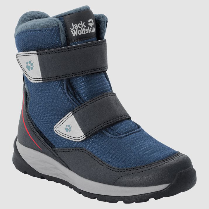 Botas Invierno Jack Wolfskin Polar Bear Texapore High Vc Niños Azules/Negros Mexico-5311264